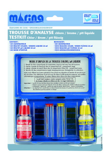 Marina® TROUSSE D'ANALYSE Chlore / Brome / pH Liquide